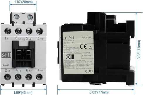 Baomain AC Contactor S-P35T 110V 50/60 هرتز مرحل حراري زائد CE UL & CSA مدرج in Kuwait