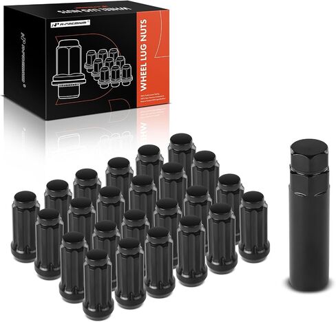 25 قطعة من صواميل العجلات A-Premium M14-1.5 متوافقة مع شيفروليه سيلفرادو 1500، ترافيرس، تاهو، كولورادو، بليزر، أفالانش، أسترو، K1500 سوبربان وجي إم سي سييرا، كانيون وكاديلاك SRX، الأمامي والخلفي in Kuwait