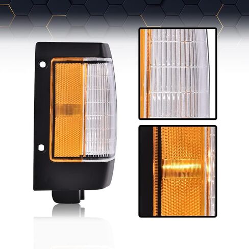 PIT66 Side Marker Turn Signal Parking Light, Compatible with Nissan D21 1990 1991 1992 1993 1994 1995 1996 1997 Pickup Black Left Driver And Right Passenger Side in Saudi Arabia
