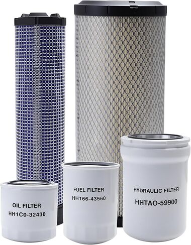 Maintenance Filter Kit Fit for Kubota SVL75 SVL75-2 HST Loaders (SN 26157 & Below) OE# HH1C0-32430,HHTA0-59900,HH166-43560,59800-26110,3A111-19130 in Saudi Arabia