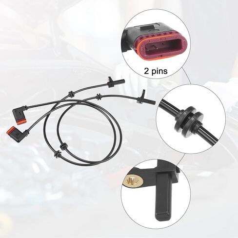 ACROPIX Rear Left Right Car ABS Wheel Speed Sensor Fit for Mercedes-Benz S63 AMG 2008-2013 No.A2219056000 - Pack of 2 in Saudi Arabia