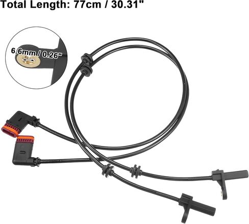 ACROPIX Rear Left Right Car ABS Wheel Speed Sensor Fit for Mercedes-Benz S63 AMG 2008-2013 No.A2219056000 - Pack of 2 in Saudi Arabia