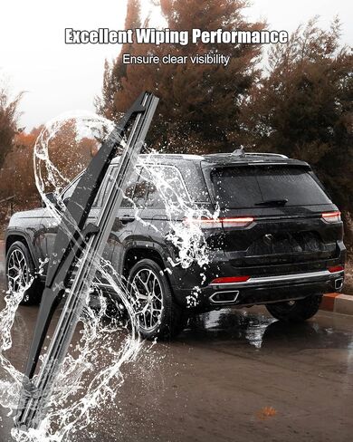 شفرة ممسحة خلفية مناسبة لسيارة جيب جراند شيروكي 2022-2025 Laredo A Laredo X Altitude X Limited Overland 4xe Summit Reserve 4xe، شفرة ممسحة الزجاج الأمامي الخلفي استبدال 68505551AA in Saudi Arabia