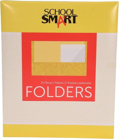 School Smart 2-Pocket Folders, Light Blue, Pack of 25 in Kuwait
