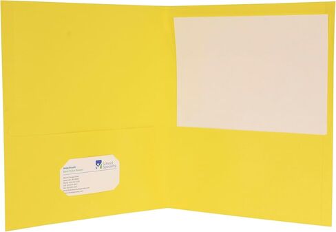 School Smart 2-Pocket Folders, Light Blue, Pack of 25 in Kuwait