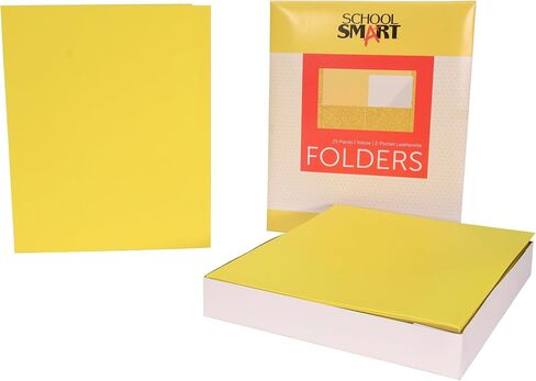 School Smart 2-Pocket Folders, Light Blue, Pack of 25 in Kuwait