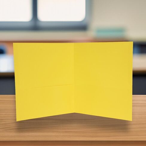 School Smart 2-Pocket Folders, Light Blue, Pack of 25 in Kuwait