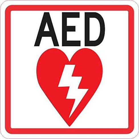 مغناطيس ستيكر توك AED، 4 × 4 بوصة in Saudi Arabia