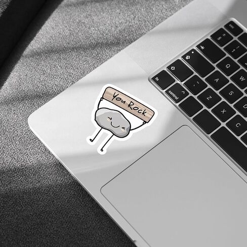 3 Pcs You Rock Sticker, Funny You Rock, You Meme Motivation Sticker, Motivational Vinyl for Helmet Water Bottle Laptop Tumbler Phone Case Cars (Normal, 3 Inches) in Saudi Arabia