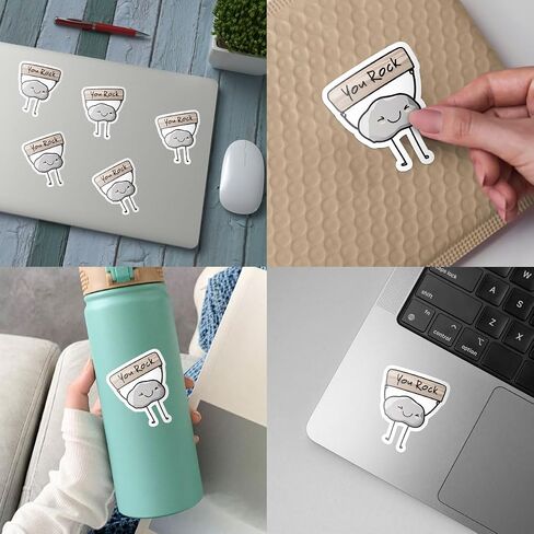 3 Pcs You Rock Sticker, Funny You Rock, You Meme Motivation Sticker, Motivational Vinyl for Helmet Water Bottle Laptop Tumbler Phone Case Cars (Normal, 3 Inches) in Saudi Arabia