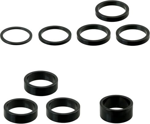 CyclingDeal Carbon Fiber Bike Bicycle Fork Steerer Headset Spacers 1-1/8" 10PCS Kit Set 2mm, 3mm, 5mm, 10mm, 15mm, 20mm in Saudi Arabia