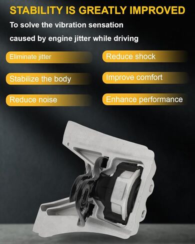 OCPTY 1PC Engine Motor Mount Compatible 2005-2011 Focus 2.0L & 2005-2007 Focus 2.3L & 2010-2013 Fransit connet 2.0L # A5495 in Saudi Arabia