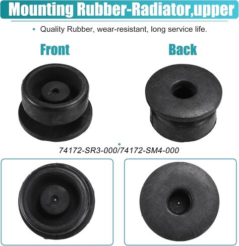 X AUTOHAUX 2 قطعة وسادة مطاطية سفلية جلبة المبرد جبل عازل رقم 74172-SR3-000/74172-SM4-000 لهوندا أكورد 1996-1998 لهوندا سيفيك 1992-2000 in Saudi Arabia