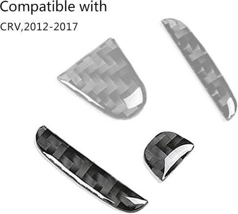 Compatible with Car Rear Tailgate Emblem Logo Trim Accessories Carbon Fiber Emblem Badge Decal Cover Sticker for Honda CRV 2012-2017,Red in Saudi Arabia