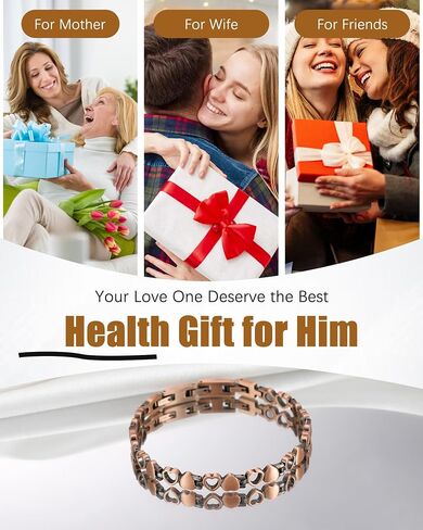 Copper Bracelets & Rings for Women, Copper Magnetic Bracelet for Women in Saudi Arabia