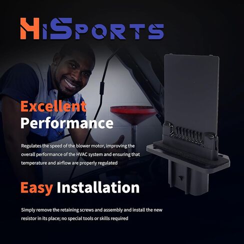 مقاوم محرك منفاخ مروحة HiSport HVAC متوافق مع Ford Escape Expedition F150 F250 F350 F450 F550 وLincoln Mark LT& Mercury Mariner Montego Monterey يستبدل 3F2Z-18591-AA YH-1715 in Saudi Arabia