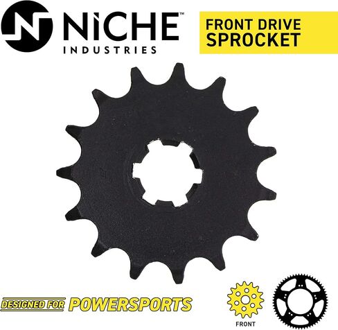 NICHE 428 Pitch 15 Tooth Front Drive Sprocket for 1964-2001 Yamaha YZ125 YZ80 DT175 DT125 AT1 DT100 MX100 RD125 in Saudi Arabia