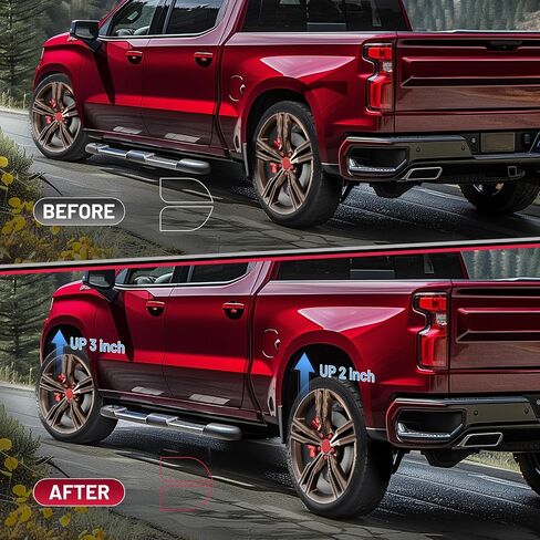 BDFHYK 3" Front and 2" Rear Leveling Lift Kit, Compatible with 2004-2022 F150 2WD 4WD, 6061-T6 Aluminum Billet Strut Spacers Leveling Kit for F-150 in Saudi Arabia