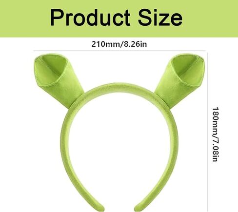 Green Ears Headband Green Cute Headband for Halloween Costume Adult Cosplay Theme Party Decoration Headwear in Saudi Arabia