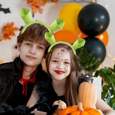 Green Ears Headband Green Cute Headband for Halloween Costume Adult Cosplay Theme Party Decoration Headwear in Saudi Arabia