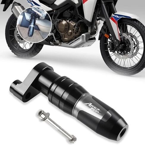 لـ CRF1100L Africa Twin CRF1000L Africa Twin كاتم صوت العادم المتزلجون الإطار حماة وسادات حماية من السقوط 2017-2025 ملحقات الدراجات النارية (أحمر) in Kuwait