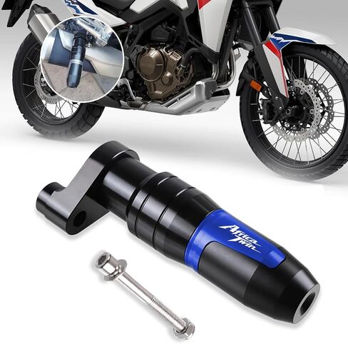 لـ CRF1100L Africa Twin CRF1000L Africa Twin كاتم صوت العادم المتزلجون الإطار حماة وسادات حماية من السقوط 2017-2025 ملحقات الدراجات النارية (أحمر) in Kuwait