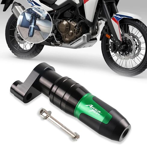لـ CRF1100L Africa Twin CRF1000L Africa Twin كاتم صوت العادم المتزلجون الإطار حماة وسادات حماية من السقوط 2017-2025 ملحقات الدراجات النارية (أحمر) in Kuwait