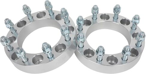 ECCPP 4 قطع نمط مسمار تغيير من 8x6.5 إلى 8x170 محولات عجلة التحويل 1.5 بوصة 8 عروة لسيارة شيفروليه سيلفرادو 2500 HD 2001-2010 | لسيارة سيلفرادو 3500 2001-2007 (عجلات 8x170 فقط) in Saudi Arabia