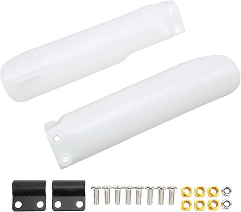 Front Shock Covers, Motocycle Fork Guard Protector White Front Shock Guard Cover Replacement for CR125 CR250 CE500 CRF450 CRF 250 in Saudi Arabia