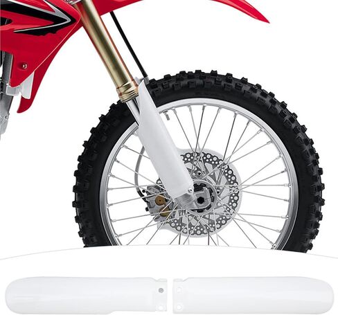 Front Shock Covers, Motocycle Fork Guard Protector White Front Shock Guard Cover Replacement for CR125 CR250 CE500 CRF450 CRF 250 in Saudi Arabia