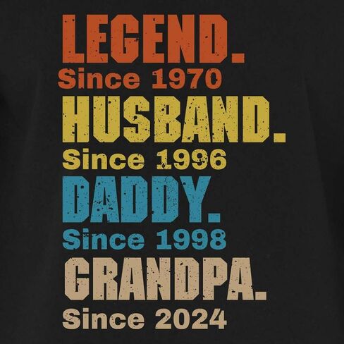 Custom Personalized Year Legend Husband Daddy Grandpa Long Sleeve Shirt in Saudi Arabia