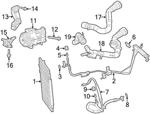 Mopar 68156282AB Hose HEATER CORE JUMPER in Saudi Arabia