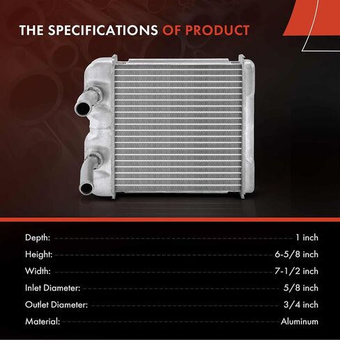 قلب سخان HVAC الخلفي الممتاز متوافق مع Chevy Express 1500 1996-2014، Express 2500/3500 1996-2021، Express 4500 2009-2018، G30 1996 & GMC G3500 1996، Savana 1500، Savana 2500/3500، Savana 4500 in Saudi Arabia