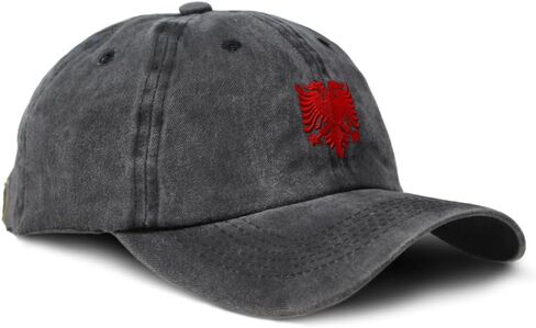Soft Baseball Cap Embroidered Dad Hat Albanian Eagle Albania Shqip Ri Shqip Cotton in Saudi Arabia