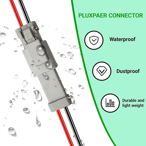 14 AWG 2 دبوس DT موصل، 2 سلك موصلات كهربائية مقاومة للماء للسيارات، 14 مقياس ذكر وأنثى توصيل سريع لقارب شاحنة السيارة - 4 عبوات in Kuwait