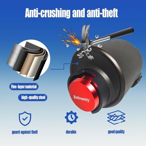 Trailer Lock Fits 2 5/16 Inch Coupler, Upgrade Anti Theft Heavy-Duty Steel Trailer Hitch Locks, Camper Accessories for RV, Trailer, Boat, Pickup,Made in USA. in Saudi Arabia