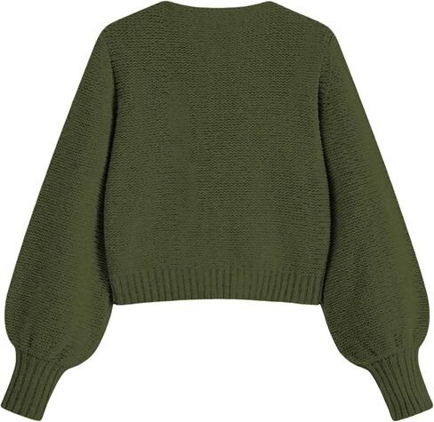 Lianlive Women's Bow Tie Front Cardigan Sweater Long Sleeve Knit Sweaters Top Open Front Chunky Coat Knitwear in Kuwait