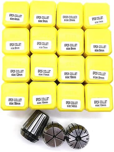 ER25 SPRING COLLET SET ، ER25 1-20MM ACCURACY SPRING COLLET CHUCK مجموعة لآلة نقش CNC و MLING MAINGER TOOLD (ER25-20) in Saudi Arabia