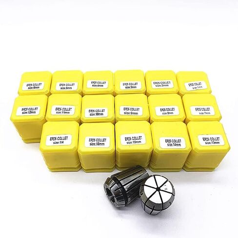 ER25 SPRING COLLET SET ، ER25 1-20MM ACCURACY SPRING COLLET CHUCK مجموعة لآلة نقش CNC و MLING MAINGER TOOLD (ER25-20) in Saudi Arabia