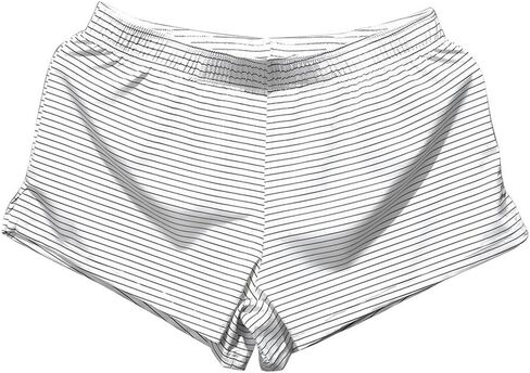 TAPUU Mens Micro-Mesh Stripe Boxer Ice Silk Pajama Shorts with Lining Pouch in Saudi Arabia