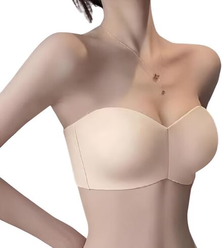 Strapless Bra for Women - Everyday Bras with Wireless Straps, Non-Slip Grip - Comfortable Bras for Women in Saudi Arabia