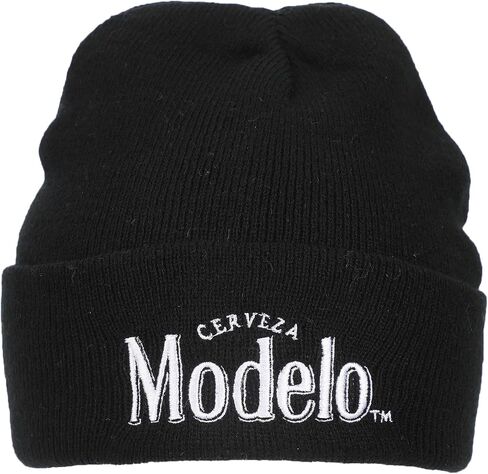 Bioworld Modelo Logo Embroidery Acrylic Knit Standard Cuff Beanie in Saudi Arabia