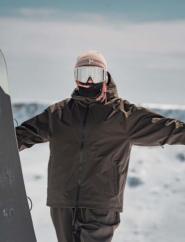 GSOU SNOW Men's Ski Jacket Snowboard Coat Waterproof Winter Snow with Hood Windproof Warm Insulation Outdoor Sports in Saudi Arabia