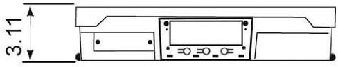 CAS PD-2 POS/Checkout Scale, LB & OZ Switchable, Upto 30lbs 0-15 x 0.005lbs/15-30 x 0.01lbs Dual Range, Legal-for-Trade in Saudi Arabia