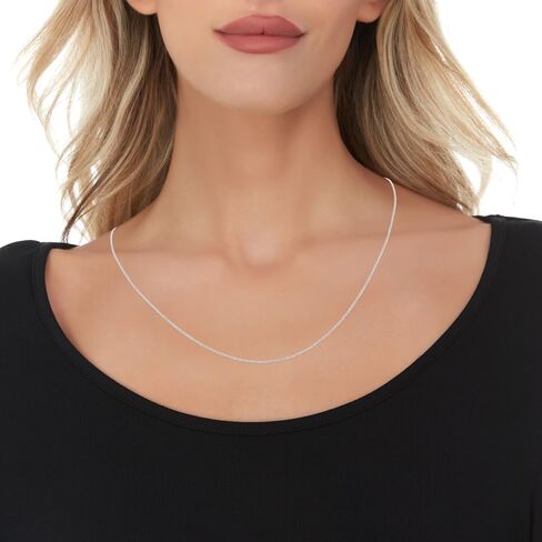 Floreo 14k Yellow Gold or White Gold or Rose Gold 1mm Wheat Adjustable Chain Necklace in Saudi Arabia
