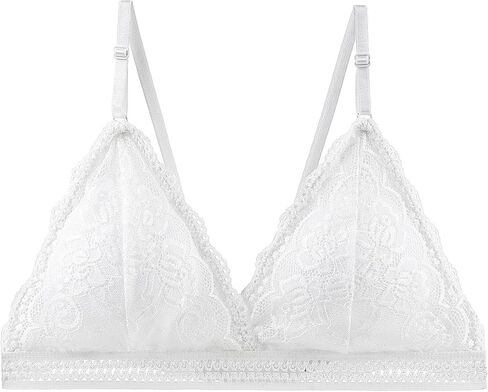 Women Lace Deep V Bra No Padding No Underwire Bralettes in Saudi Arabia