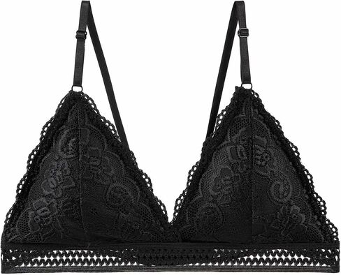 Women Lace Deep V Bra No Padding No Underwire Bralettes in Saudi Arabia