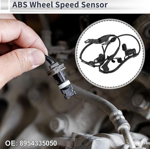مستشعر سرعة العجلات الأمامية اليسرى ABS لسيارة Toyota 4Runner 1996-2002، لسيارة Toyota Tacoma 1997-2004 مستشعر ABS مستشعر نظام الفرامل المانعة للانغلاق 8954335050 in Saudi Arabia