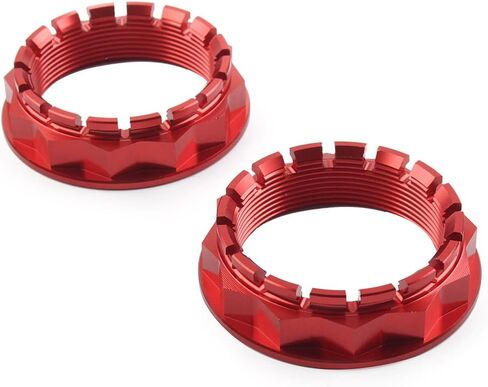 GZYF Aluminium Pair Motorcycle Rear Wheel Axle Nut Replacement for Ducati V4 1098 1198 1199 1299 (All Series) All Years, Red in Saudi Arabia