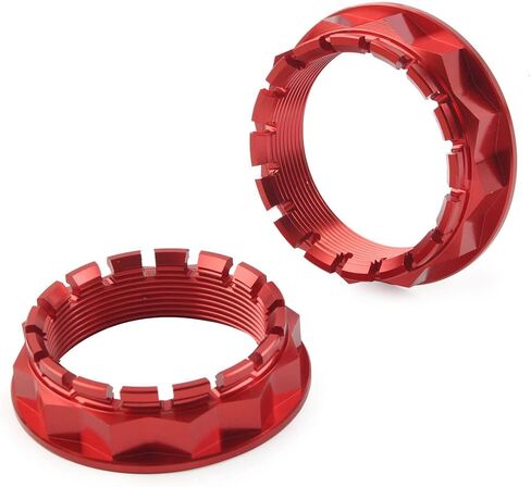 GZYF Aluminium Pair Motorcycle Rear Wheel Axle Nut Replacement for Ducati V4 1098 1198 1199 1299 (All Series) All Years, Red in Saudi Arabia